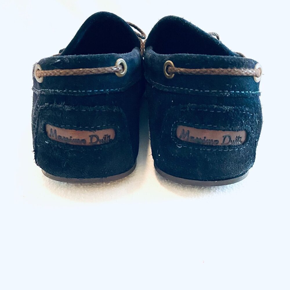 Massimo Dutti suede loafer Men's 41 navy tassel driving moccasin quiet luxury - Picture 3 of 10